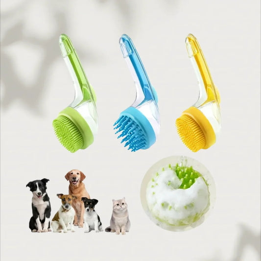 Cepillo de limpieza para perros con mango largo