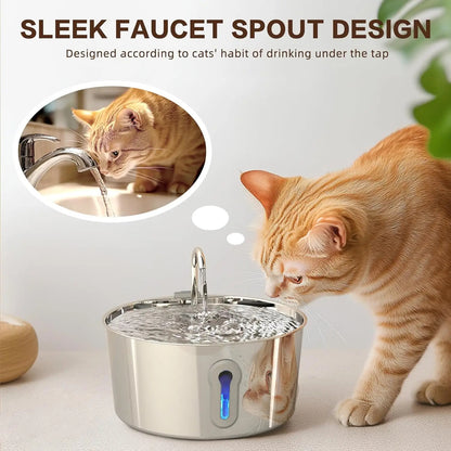 Haz que tu mascota beba más agua con esta fuente metálica 4L 💧